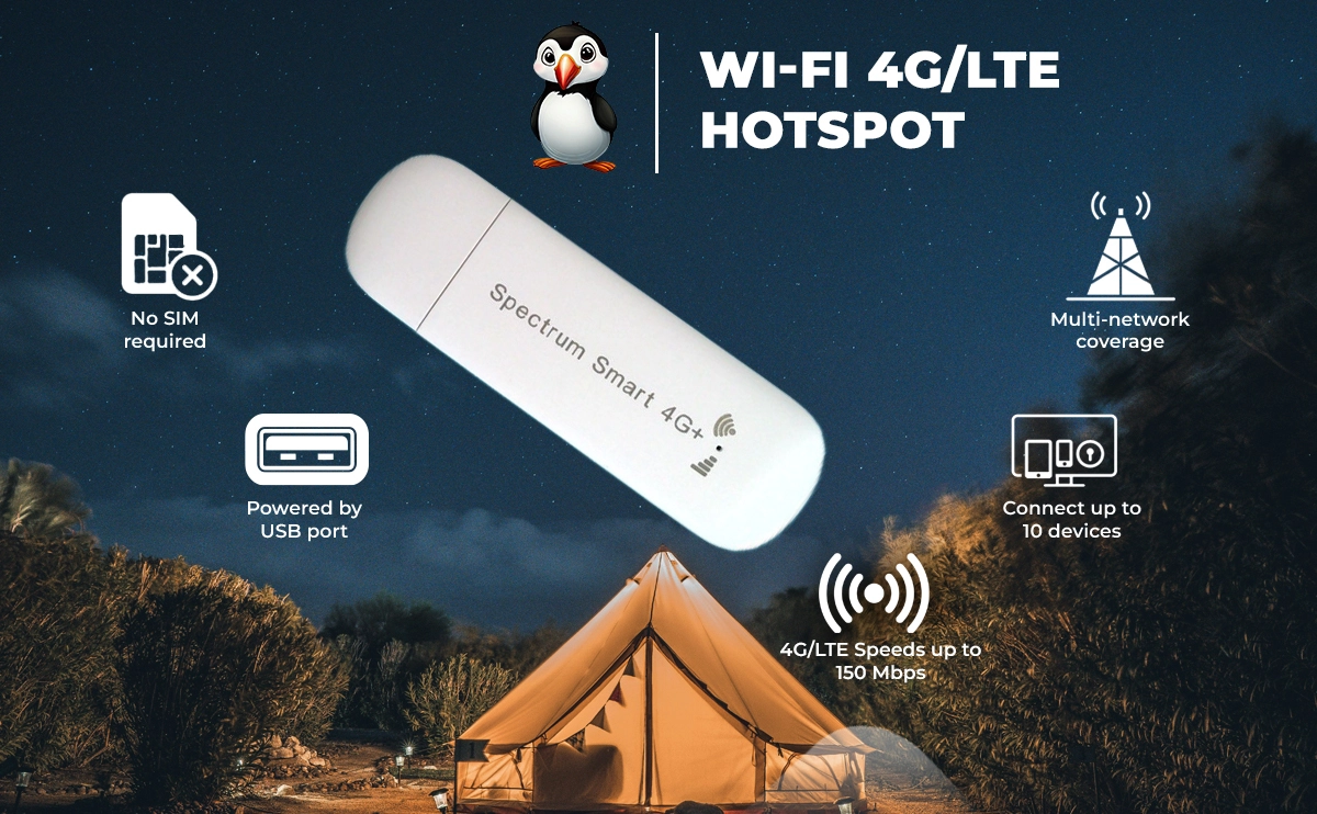 WiFi Hotspot in use