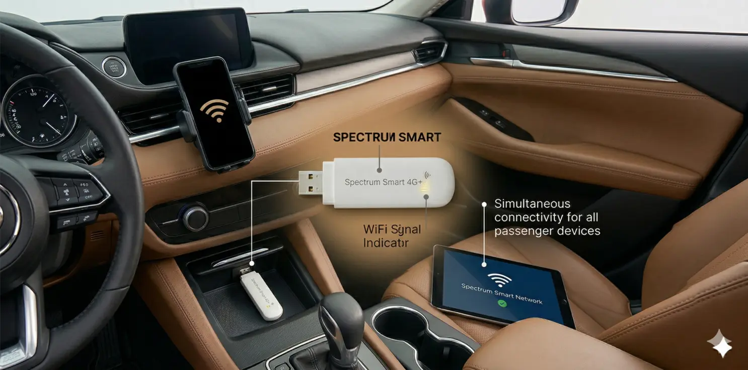 Spectrum Smart WiFi Dongle provide in-car WiFi Service