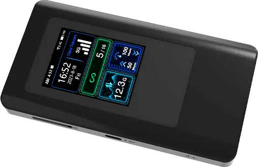 KingTop 5G Hotspot in use